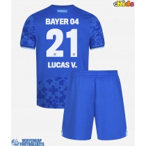 Bayer Leverkusen Lucas Vazquez #21 Replica Third Minikit 2025-26 Short Sleeve (+ pants)